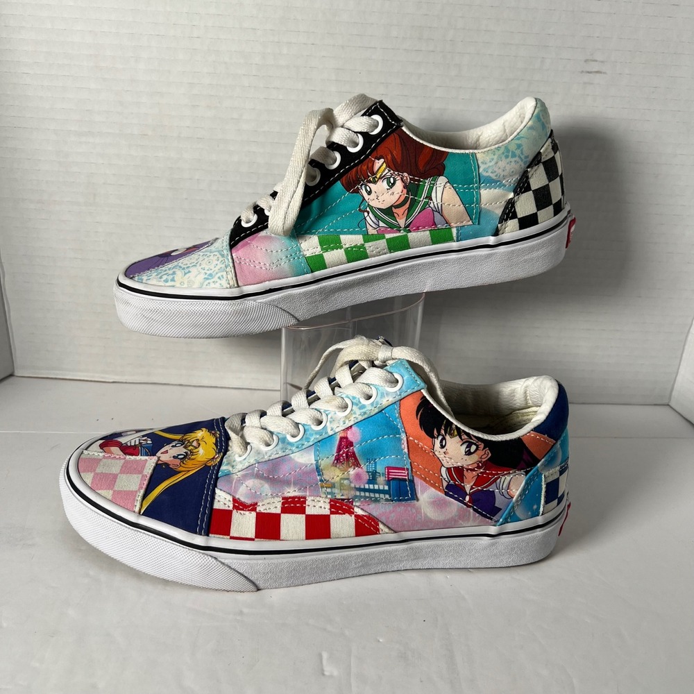 Vans x Sailor Moon‎ Old Skool Patchwork Sneakers Multi Men 7.5 Women 9